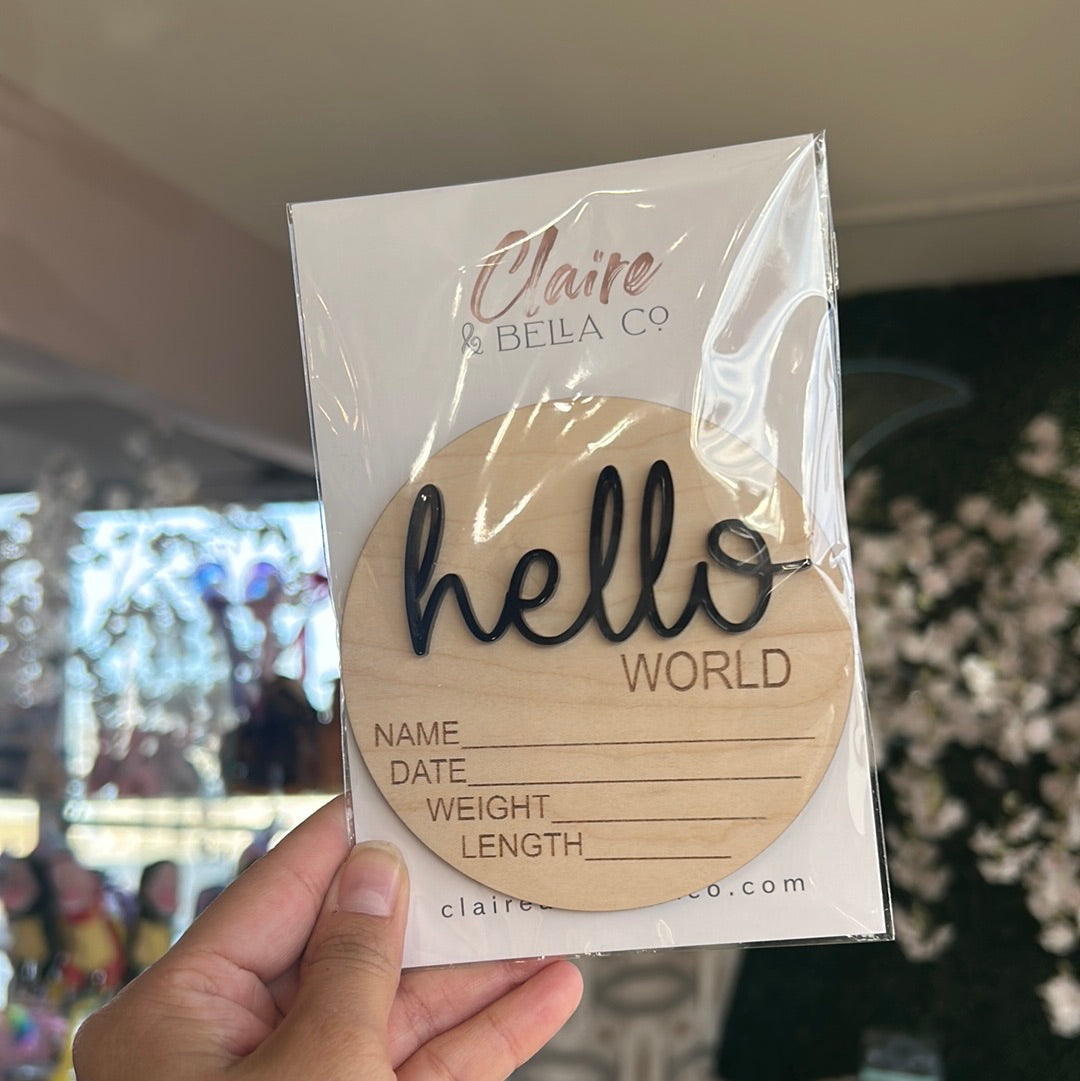 HELLO WORLD ANNOUNCEMENT