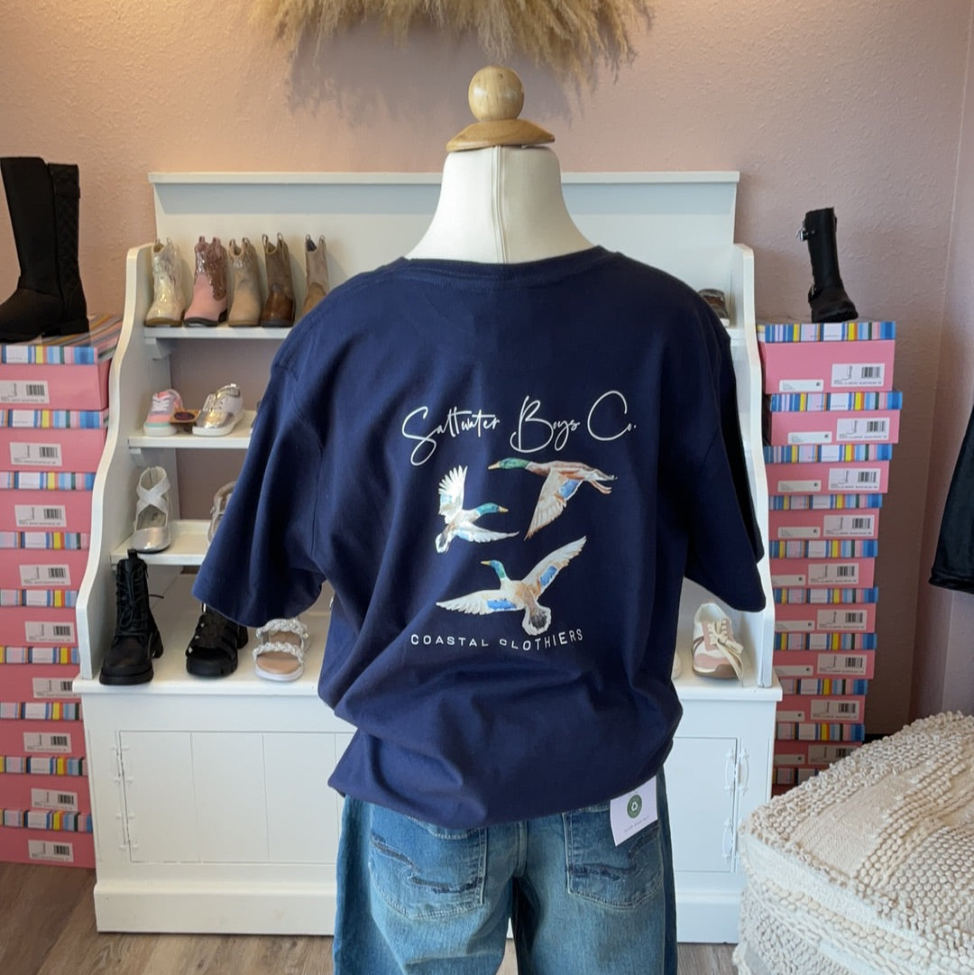 Mallard Trio Short Sleeve Tee Navy