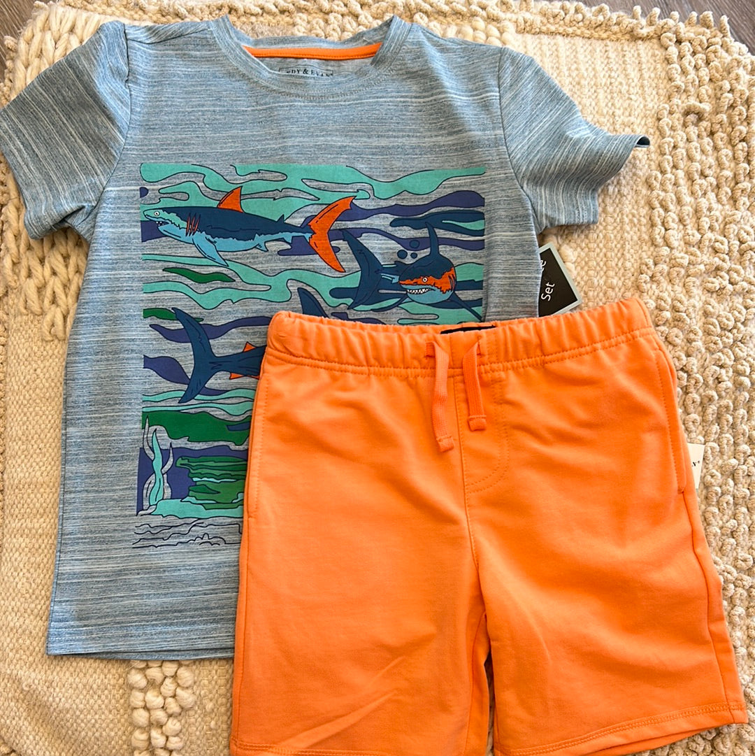 BLUE SHARKS T-SHIRT SET