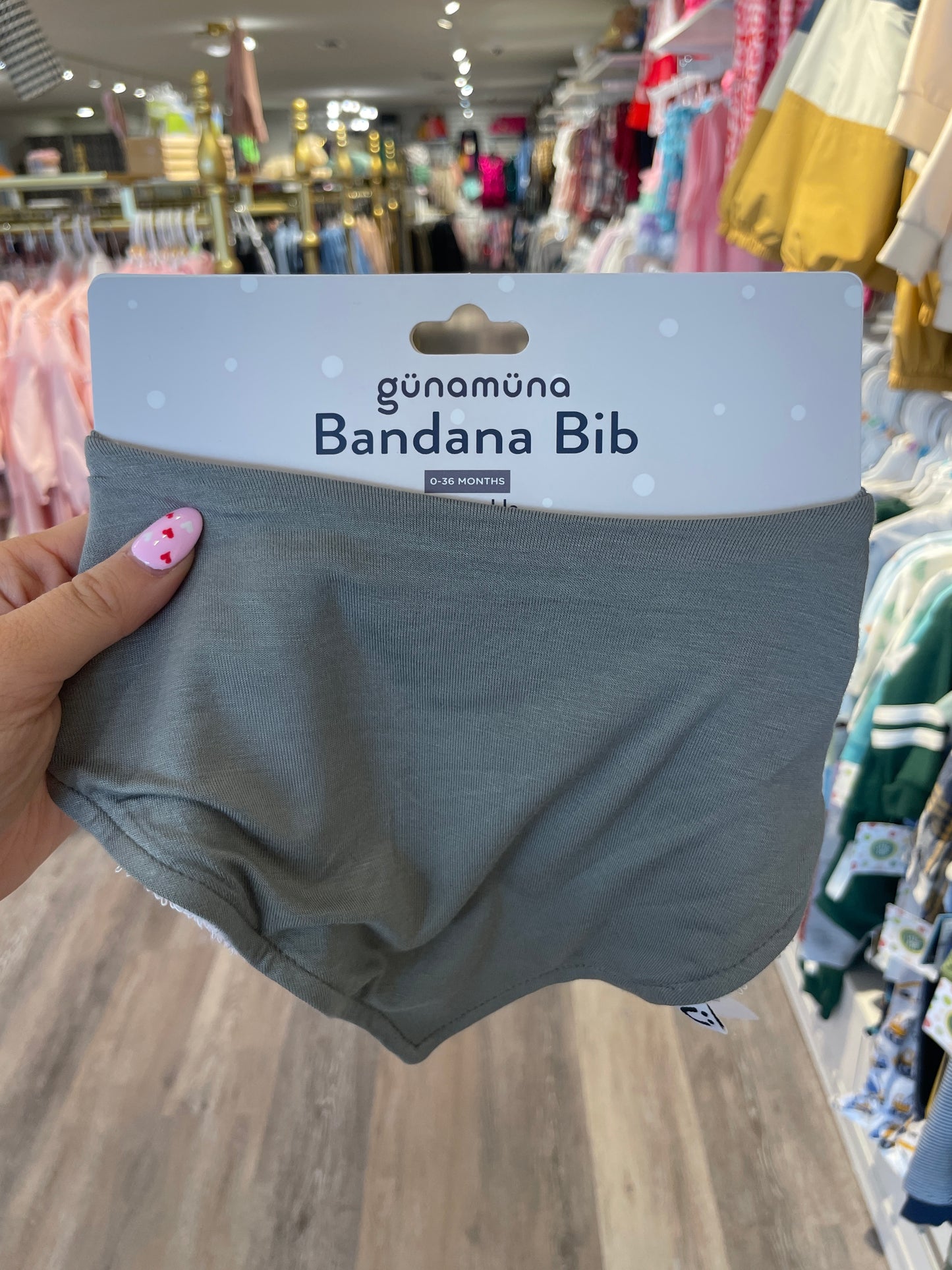 SAGE GREEN GUNAMUNA BABY BIB