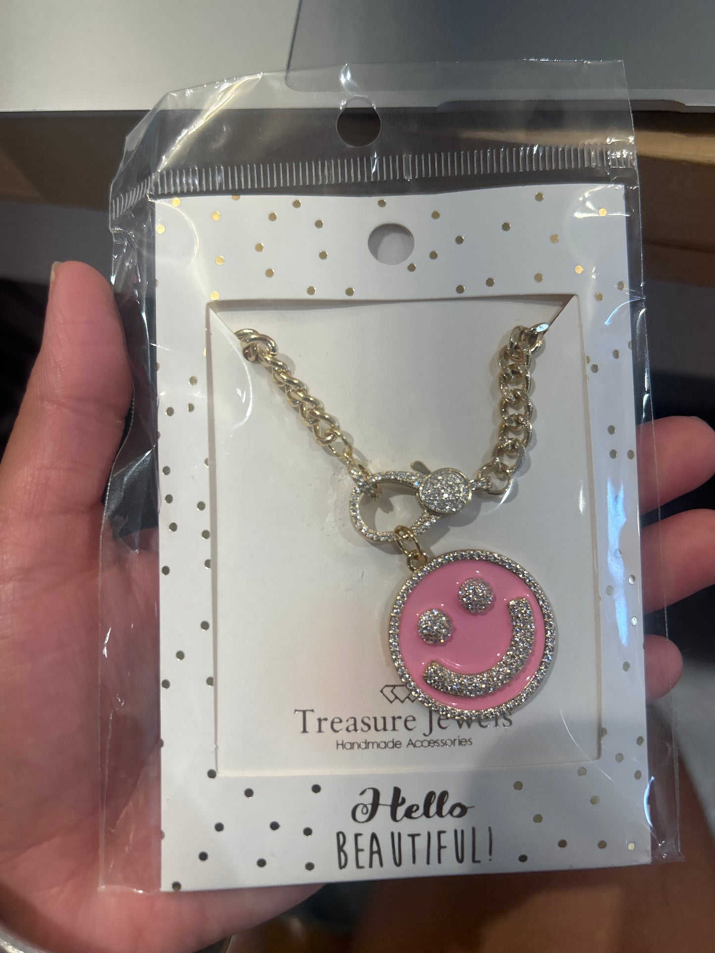 Pave Smile Necklace