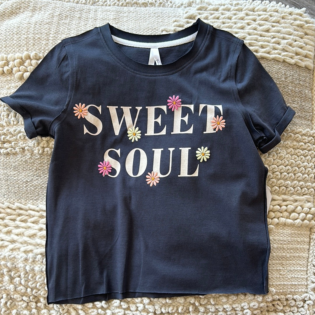 Sweet Soul Embroidered flower tee