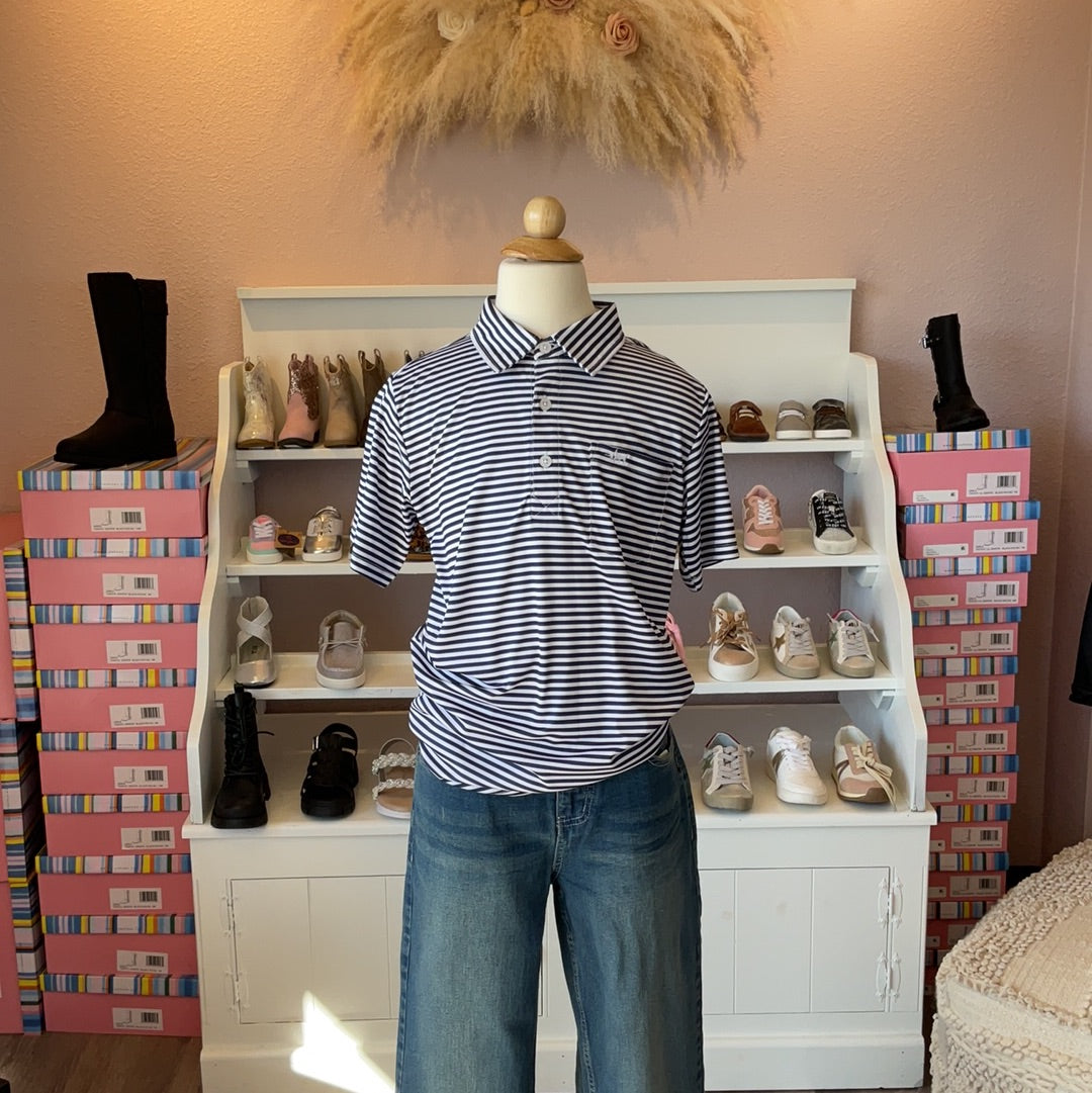 INSHORE PERFORMANCE STRIPE POLO