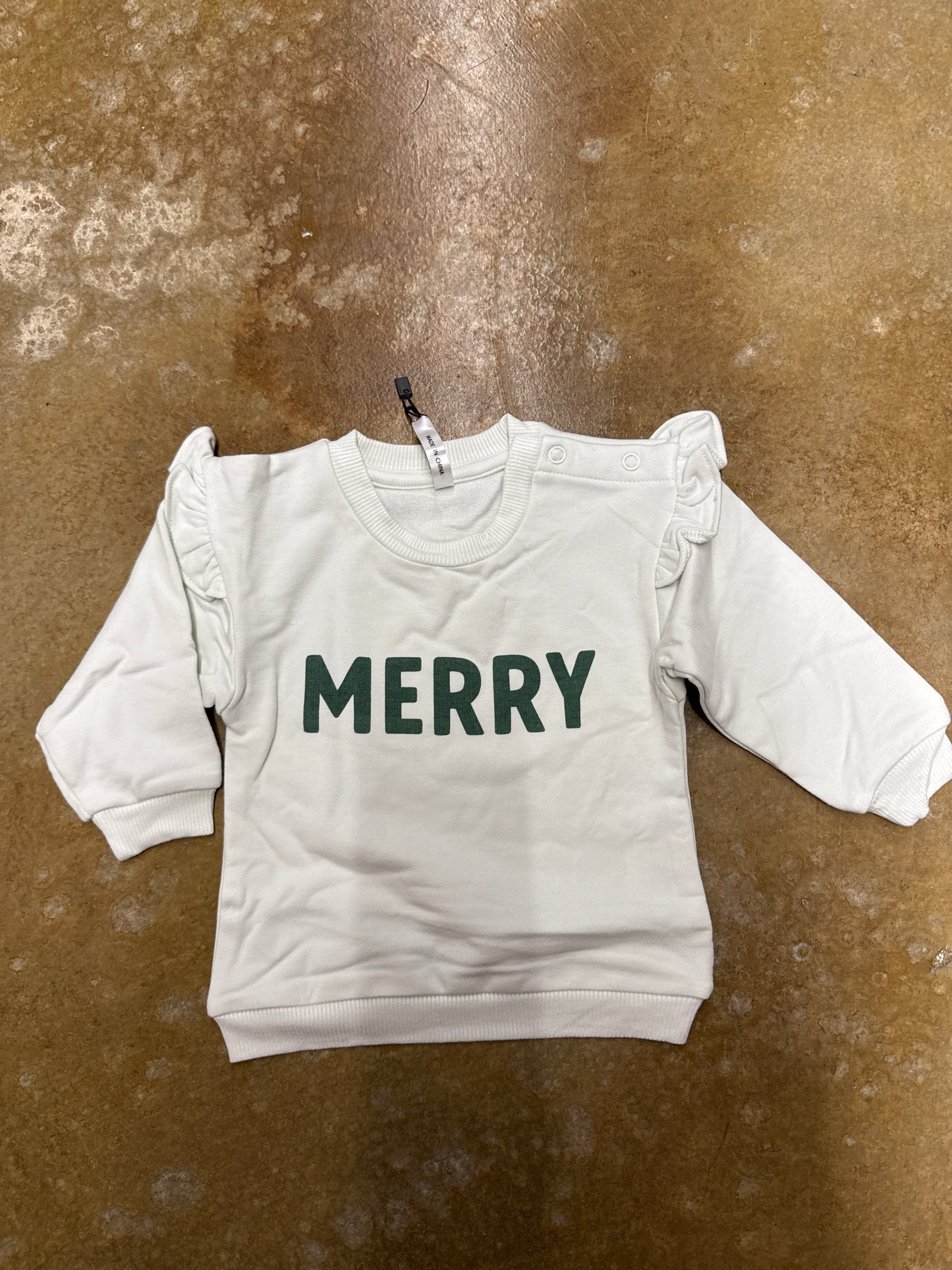 Merry Ruffle Sweatshirt