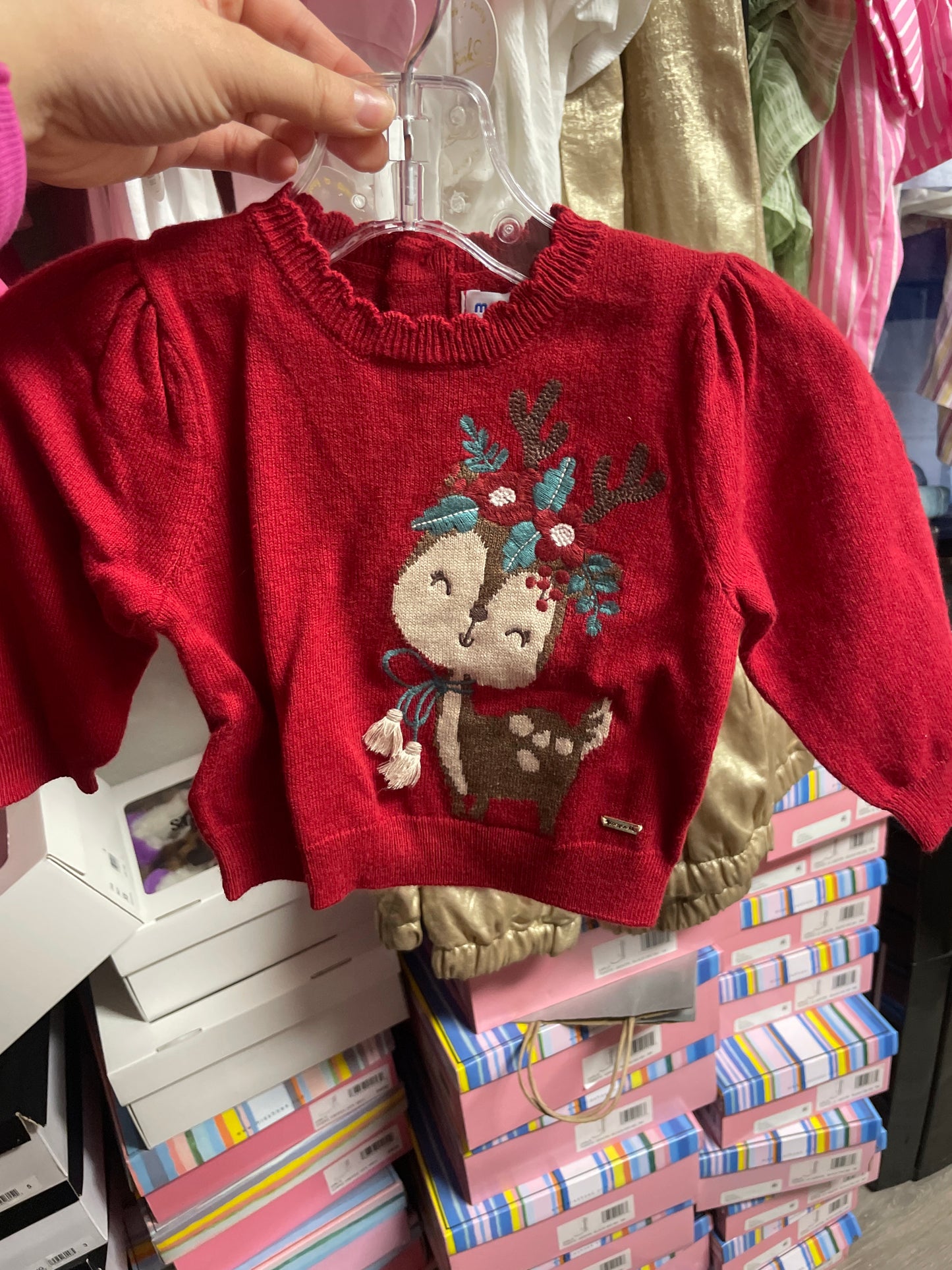 Jacquard Reindeer Sweater