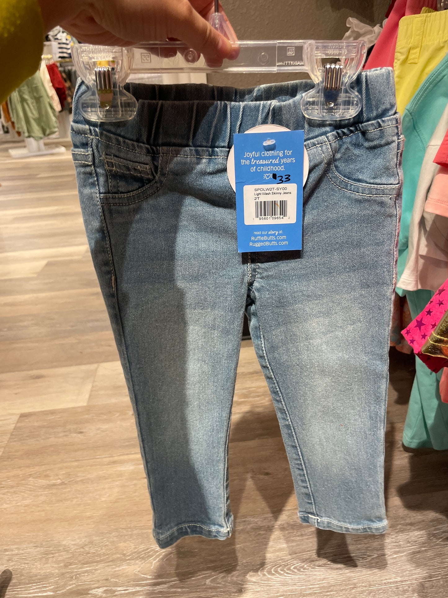 GRLS LIGHT WASH SKINNY JEANS