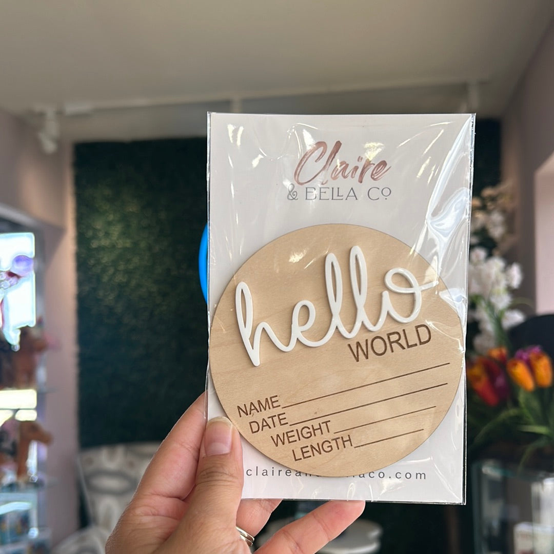 HELLO WORLD ANNOUNCEMENT