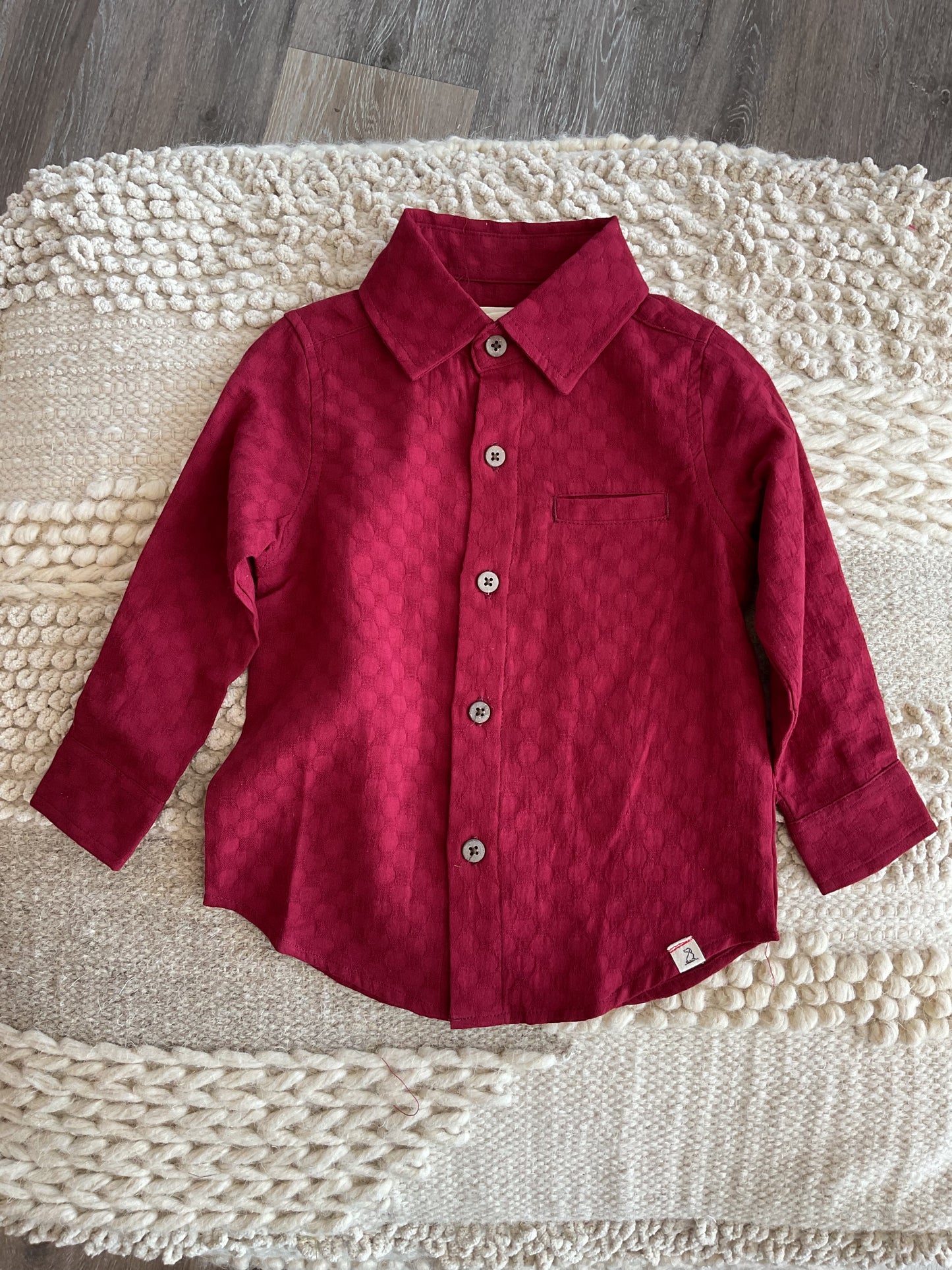 BURGUNDY ATWOOD WOVEN SHIRT