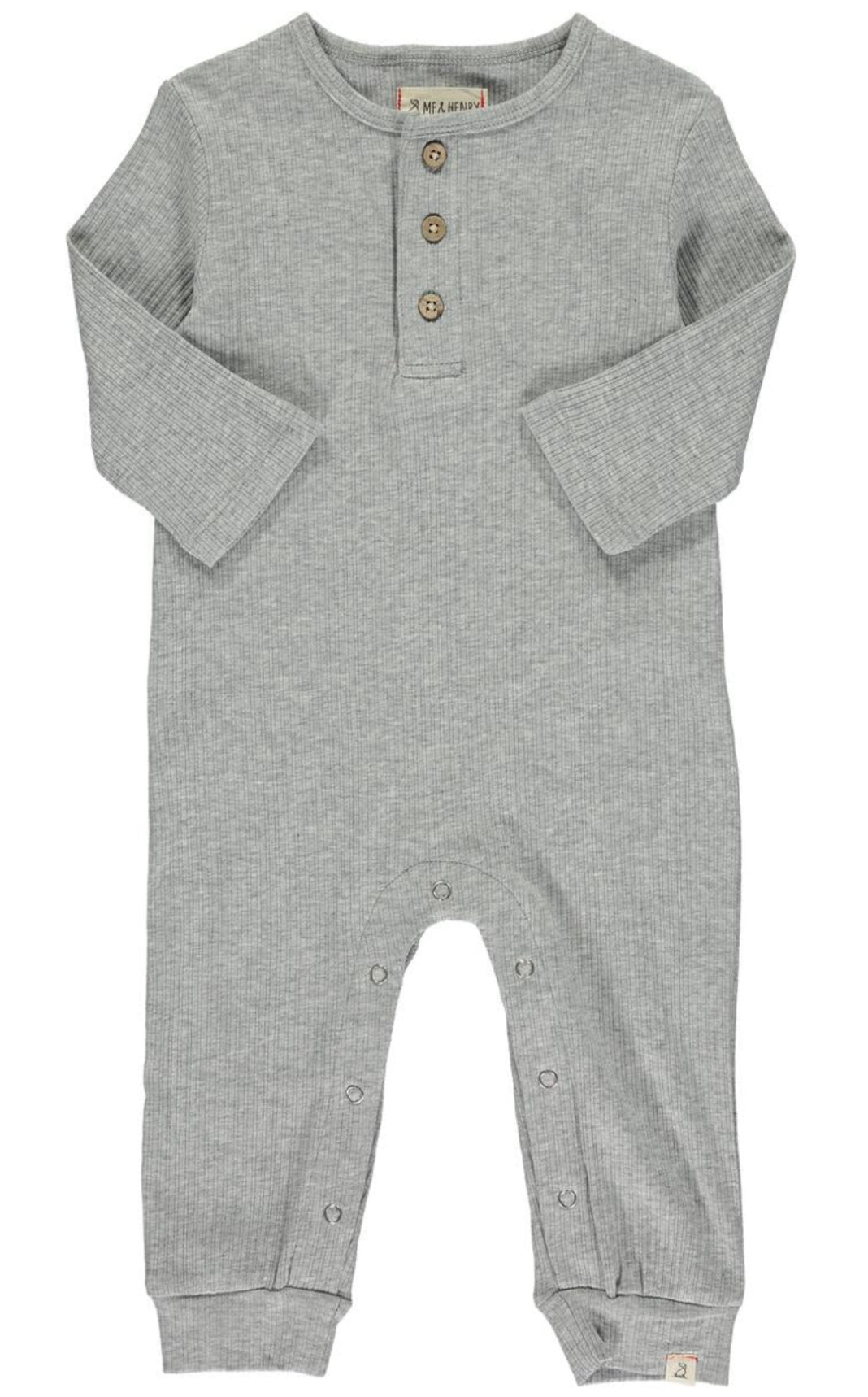 Grey Mason Ribbed Romper