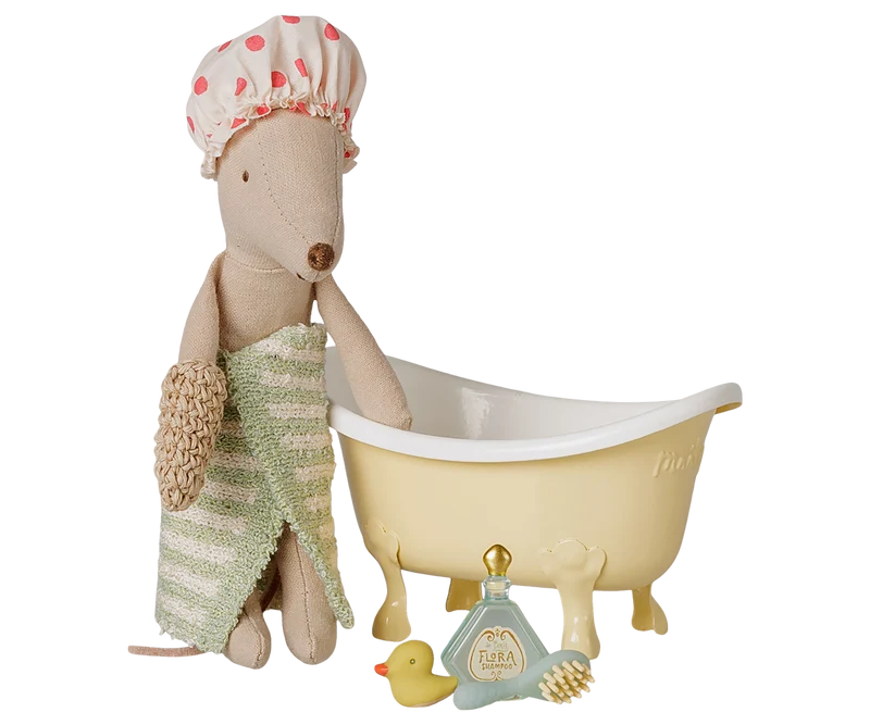 Bathtub set, Mouse - Yellow