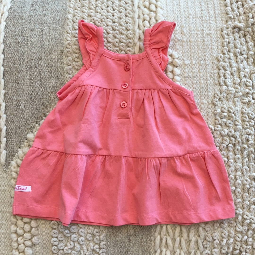 Strawberry Tiered Knit Tank Top