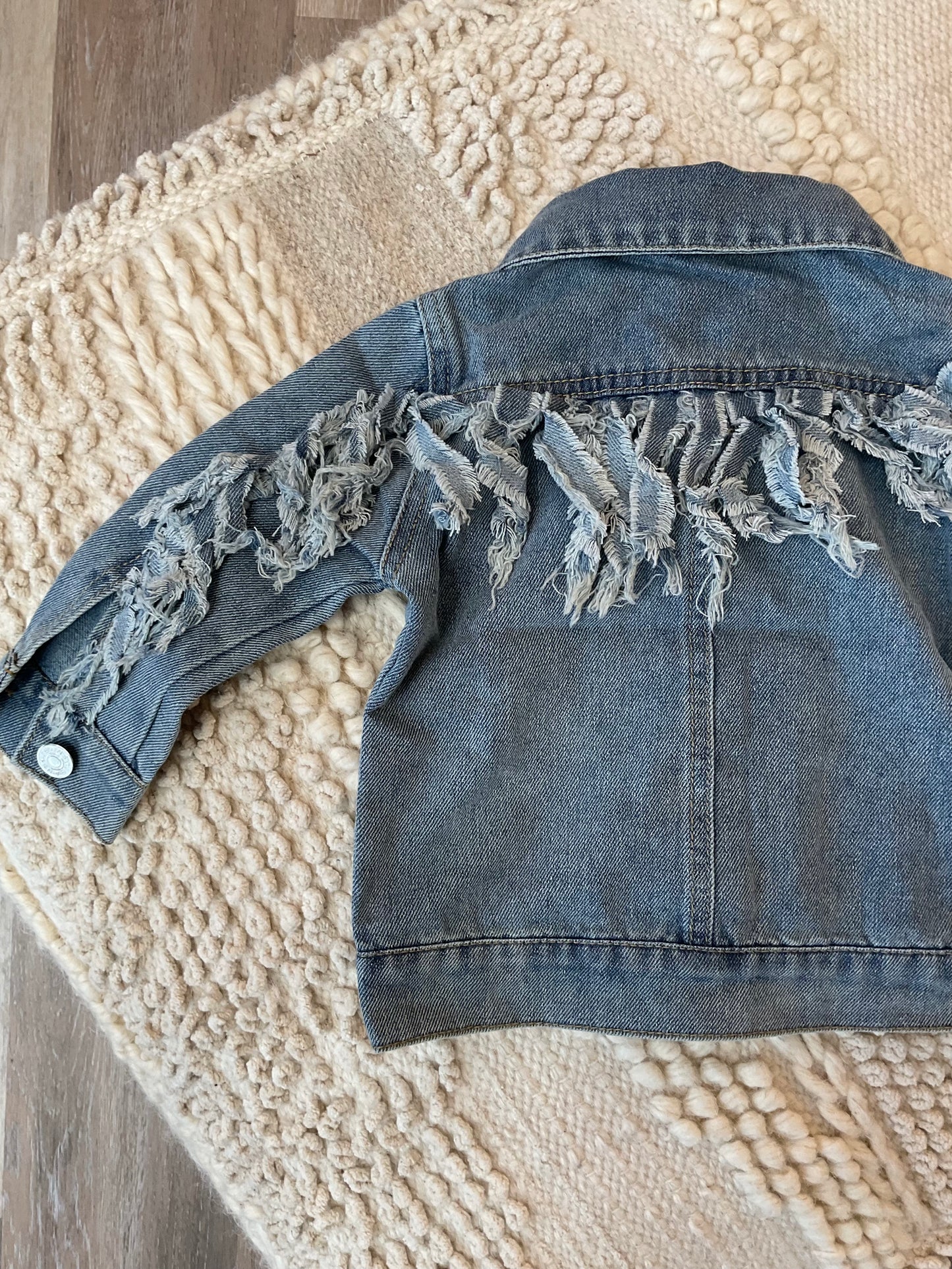 Denim Fringe Jacket