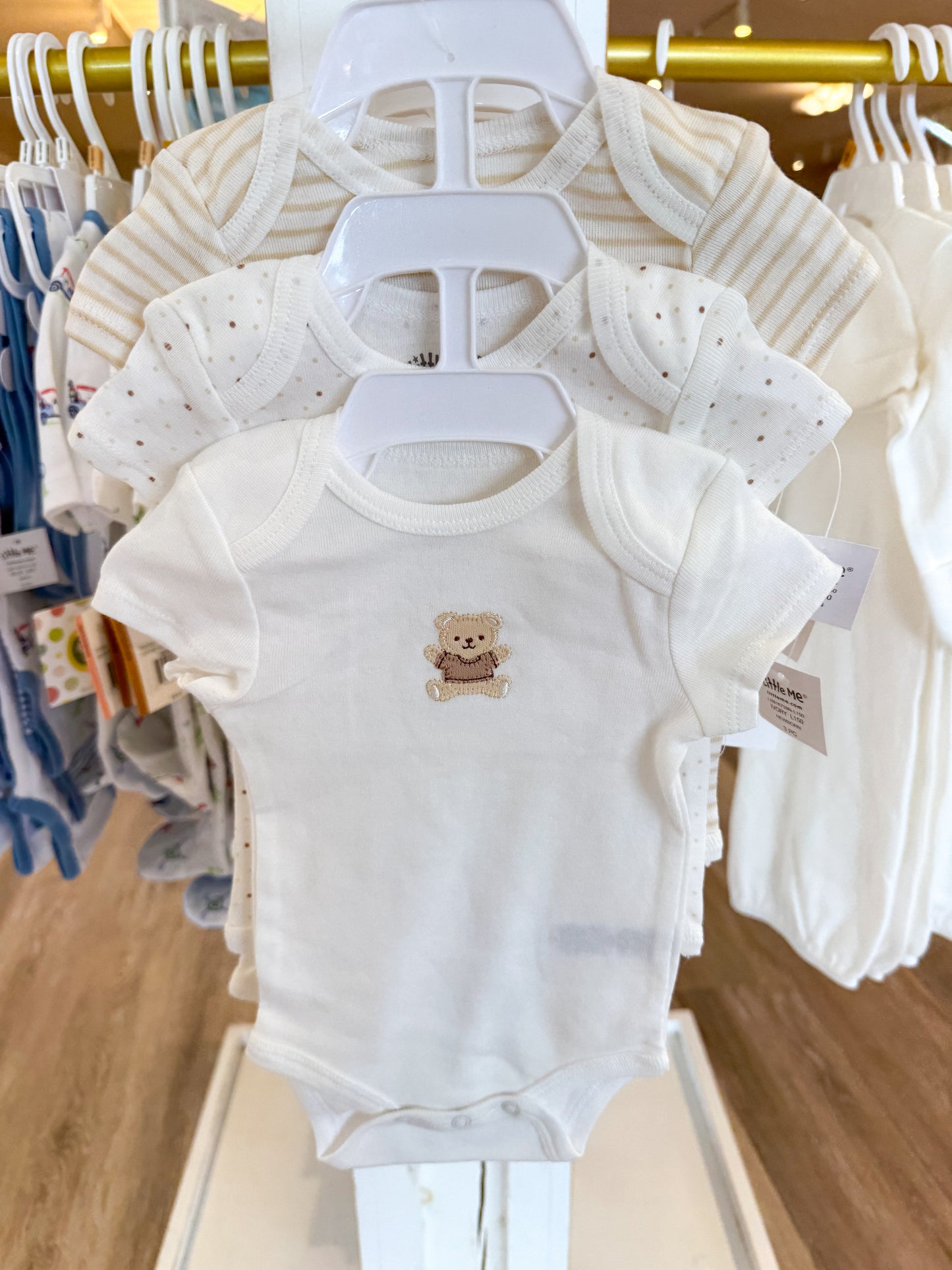 Gentle Bear 3pk Bodysuit