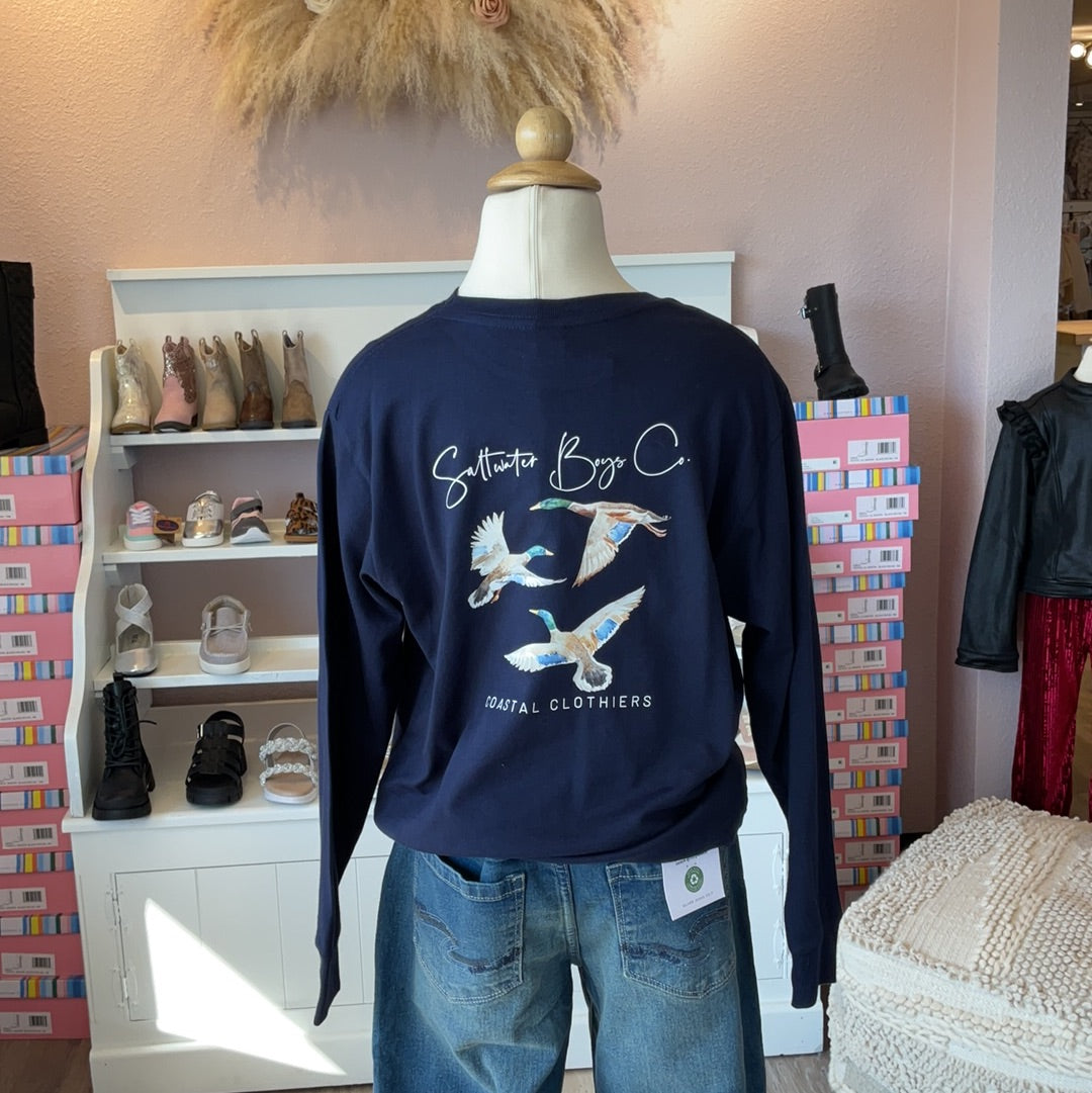 Mallard Long Sleeve Tee Navy