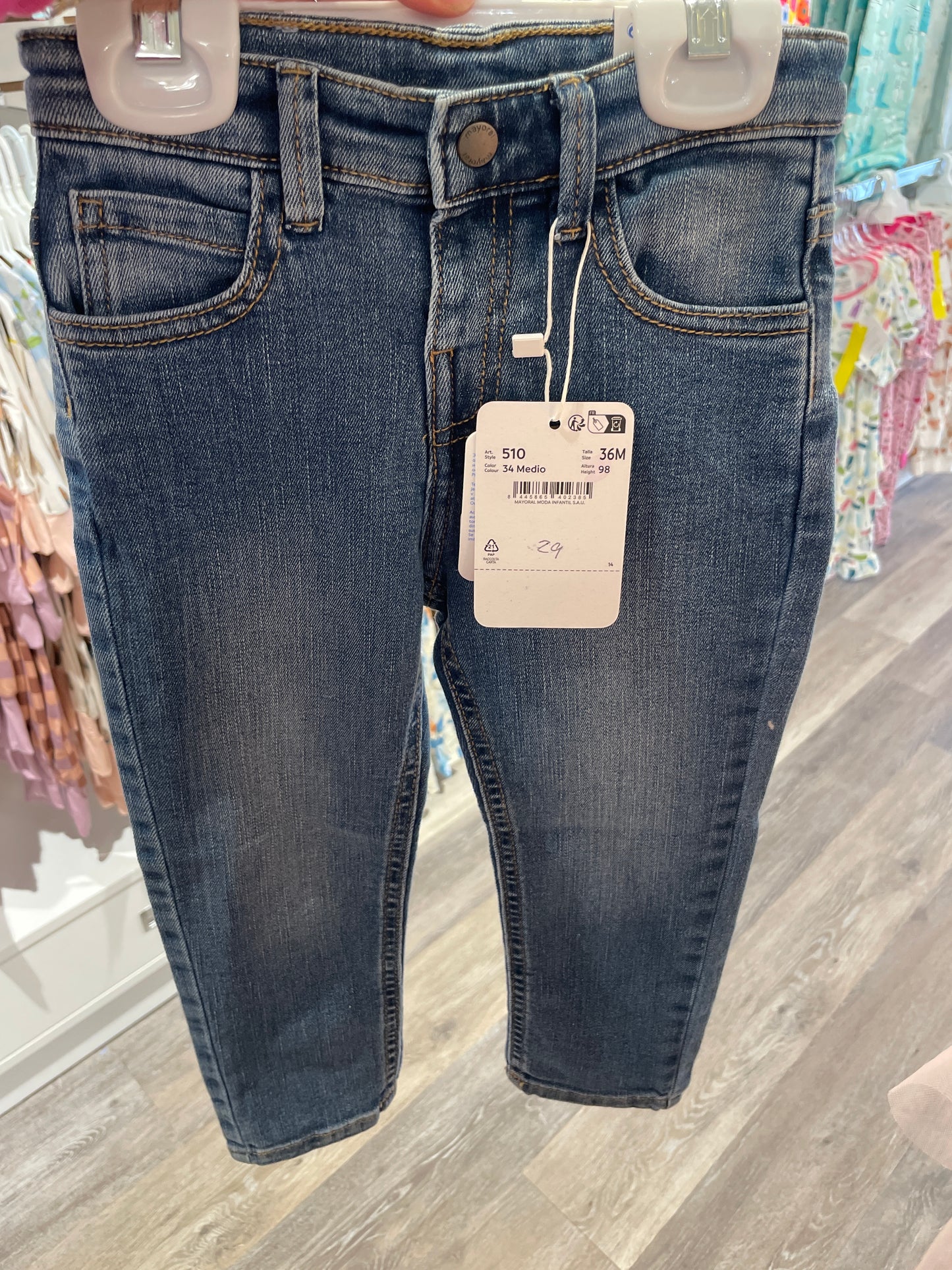 Medium Wash Basic Fit Trouser