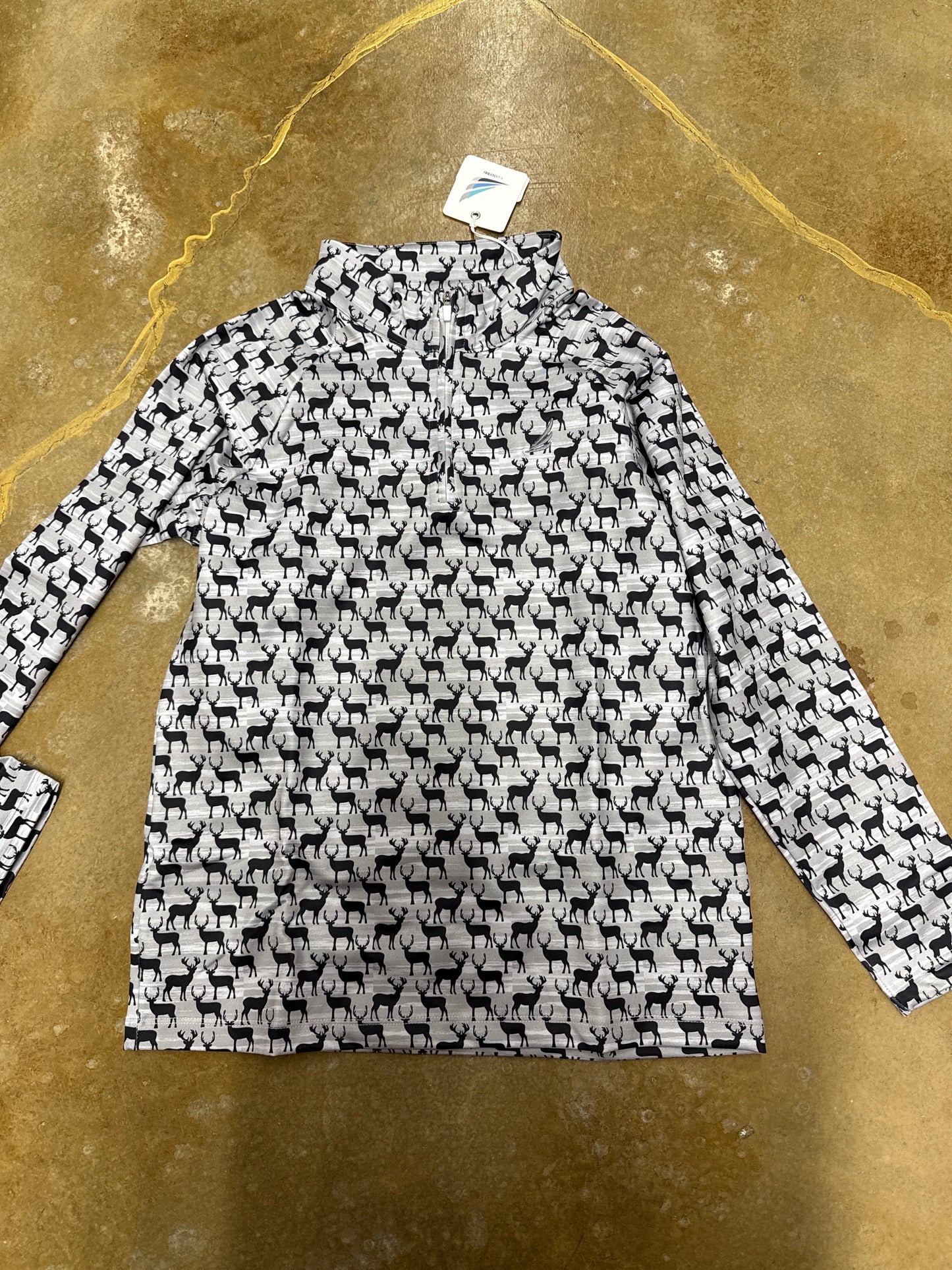LEVI - PERFORMANCE DEER PRINT 1/4 ZIP 89