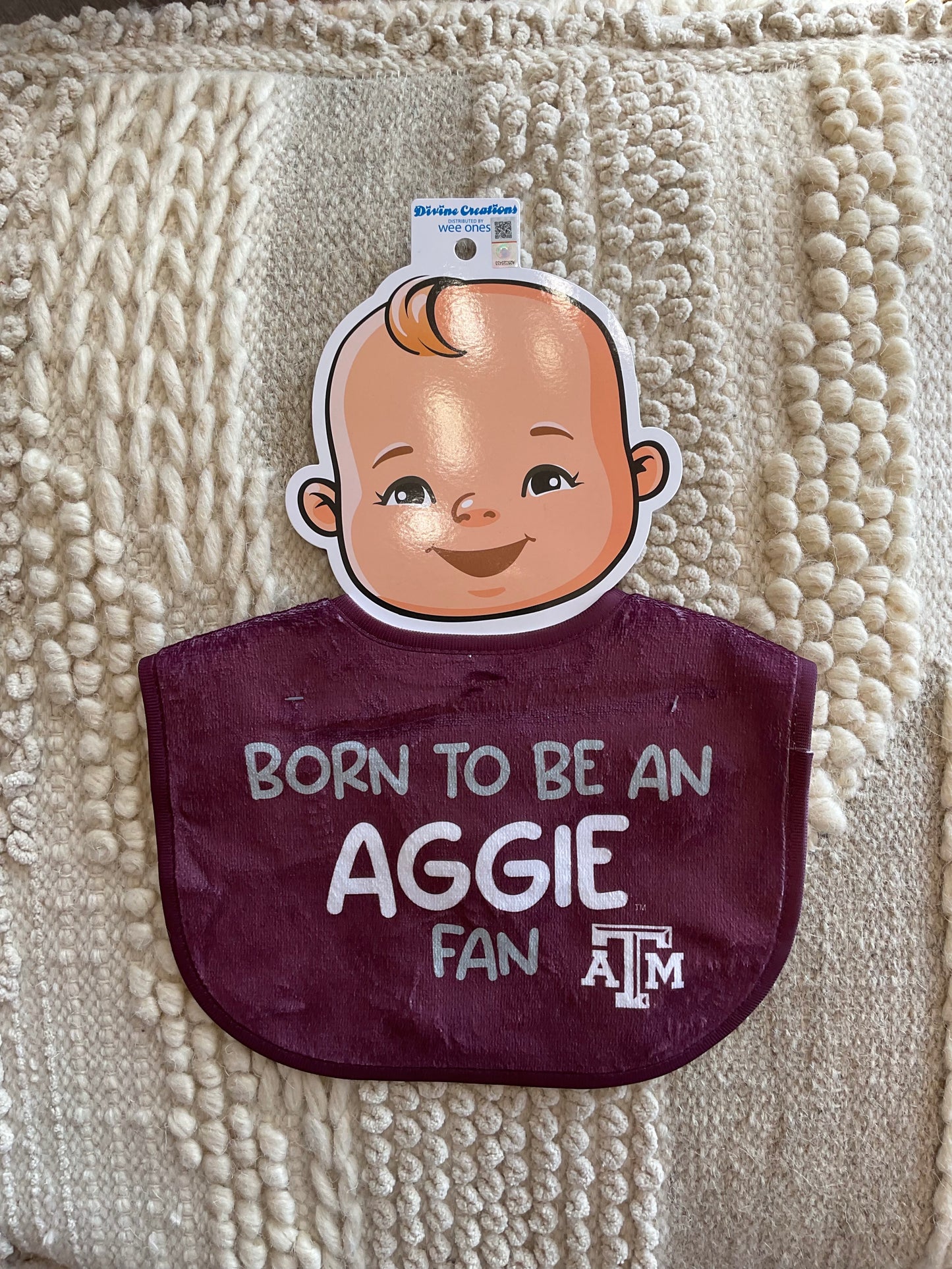 COLLEGE LITTLE FAN BIB