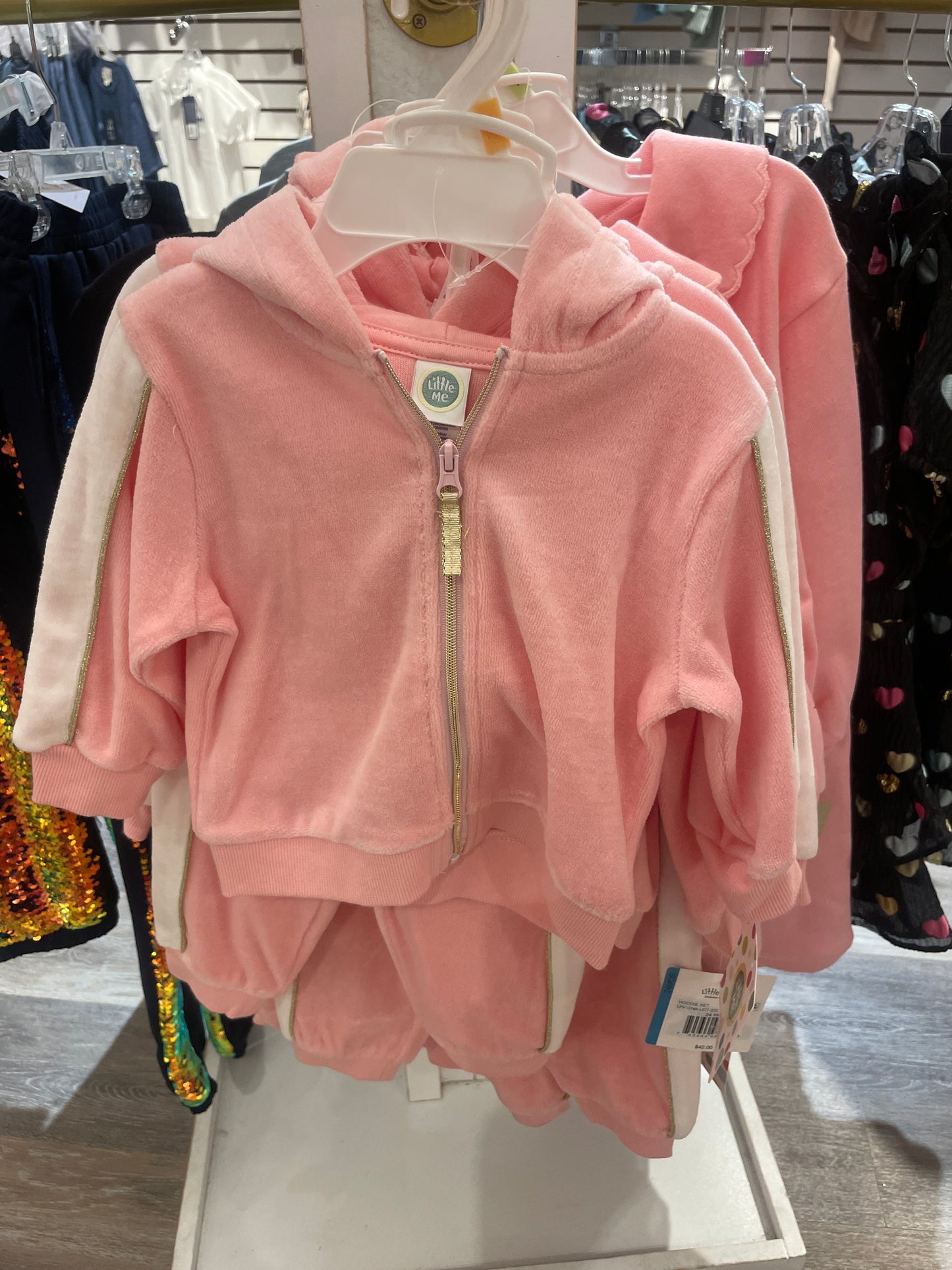 PINK SHINE 2PC HOODIE SET