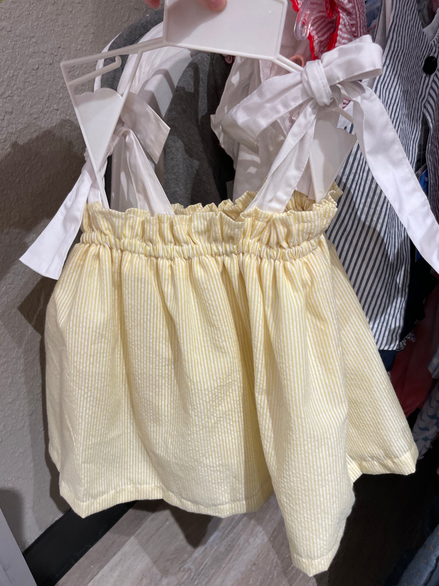 Yellow Seersucker set