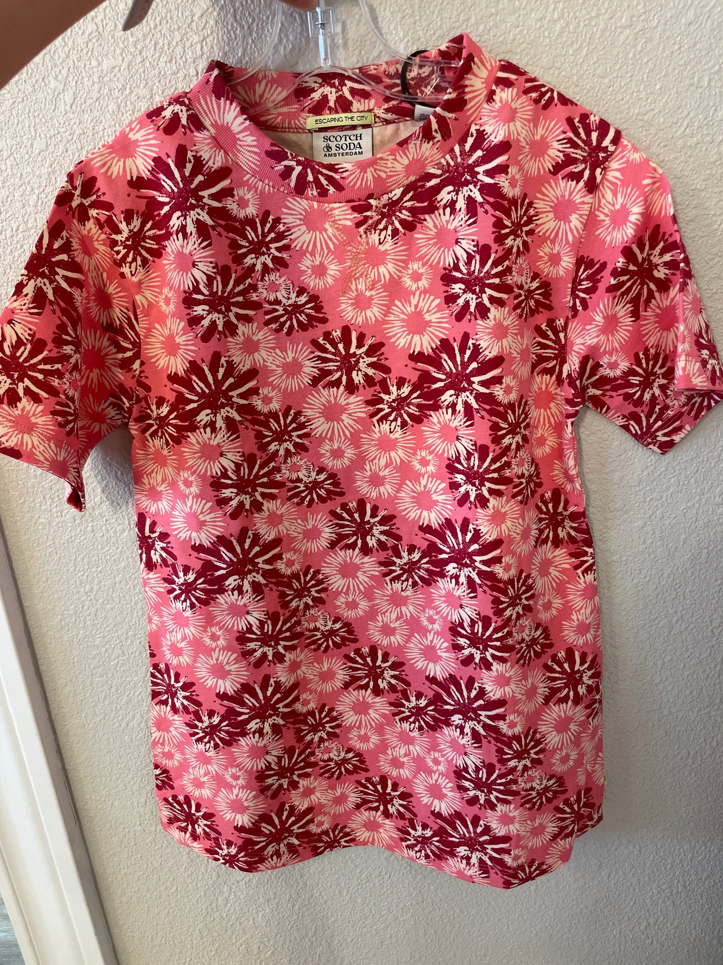 Short Sleeved Floral Tshirt Dress