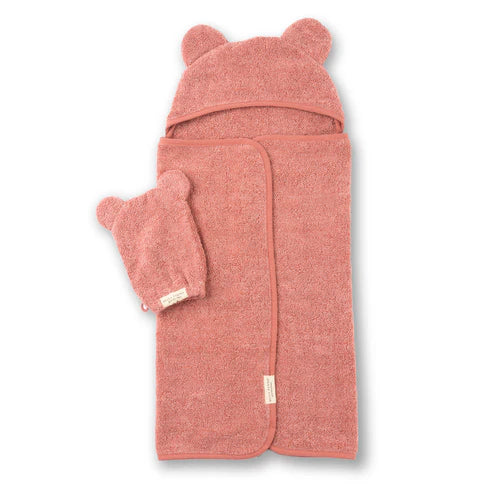 Bear Ears Hooded Towel + Wash Mitt