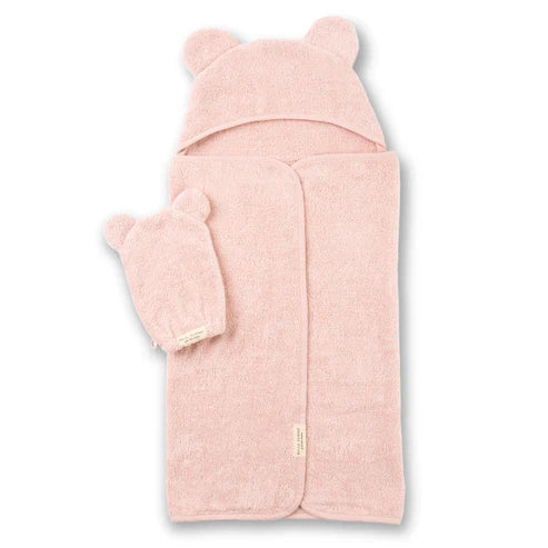 Bear Ears Hooded Towel + Wash Mitt