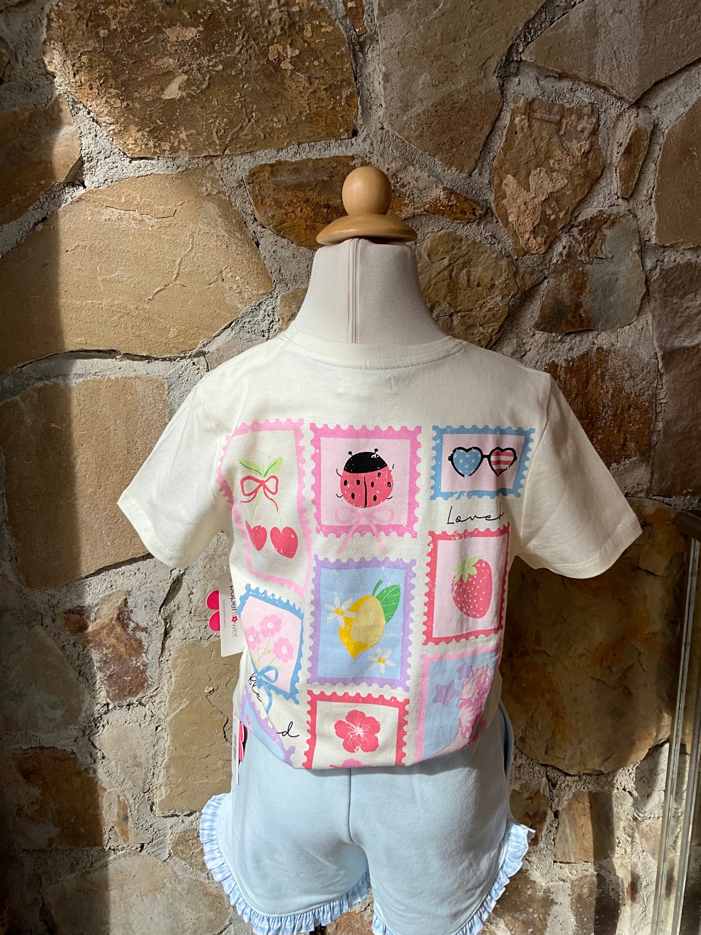 Embroidery Bow Stamp Graphic Tee