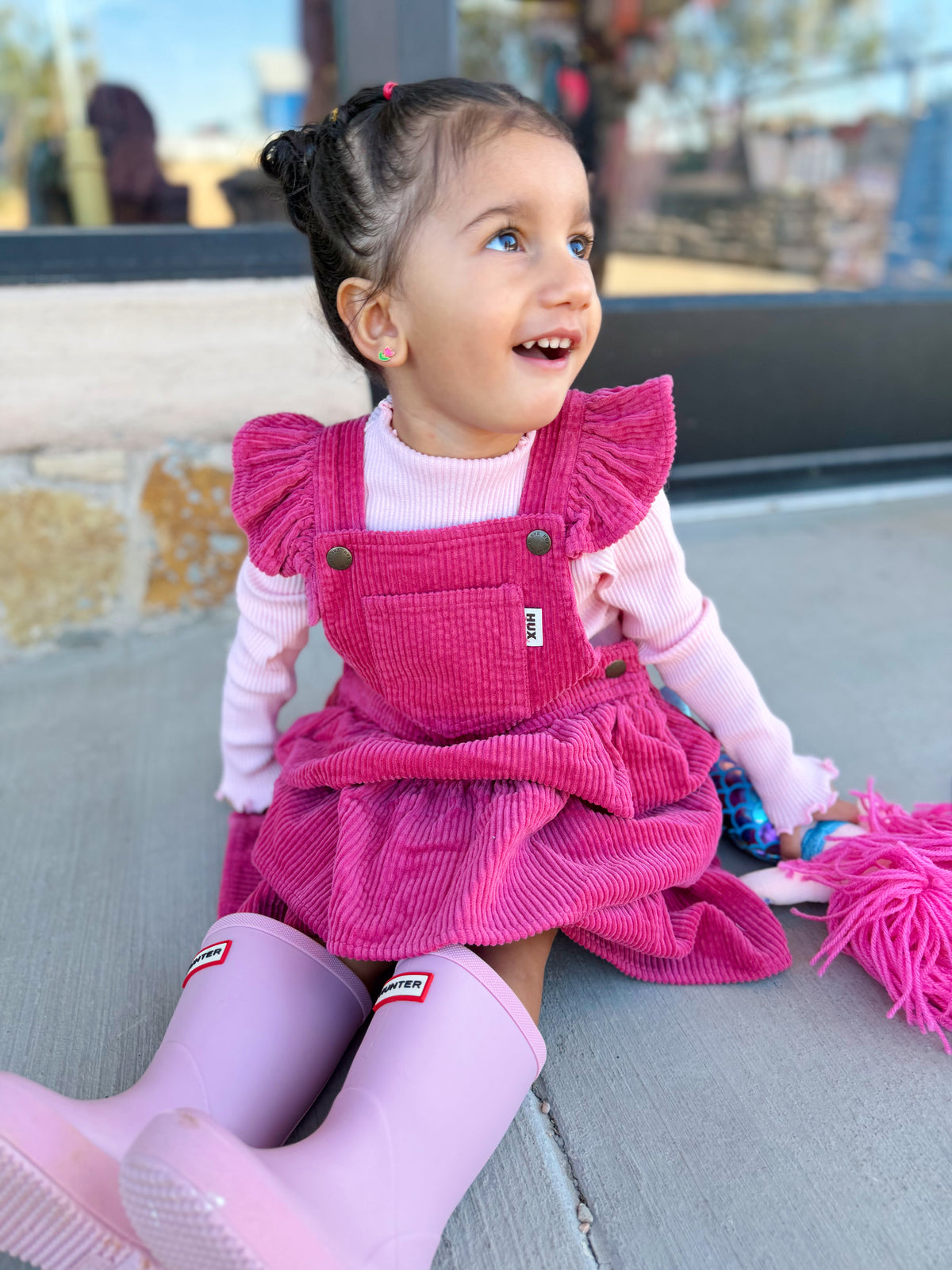 Berry Cord Tiered Pinafore