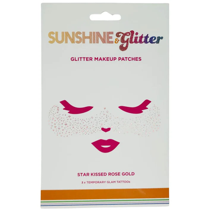 Sunshine & Glitter Face Tattoo