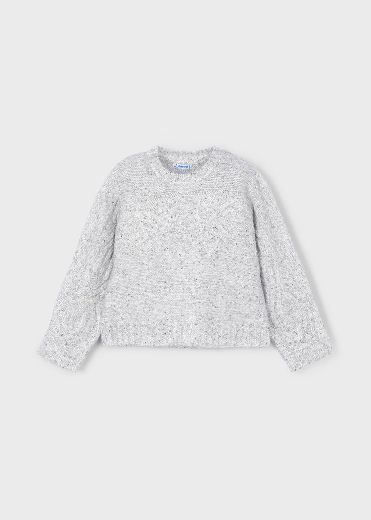 Silver Sequin Sweater