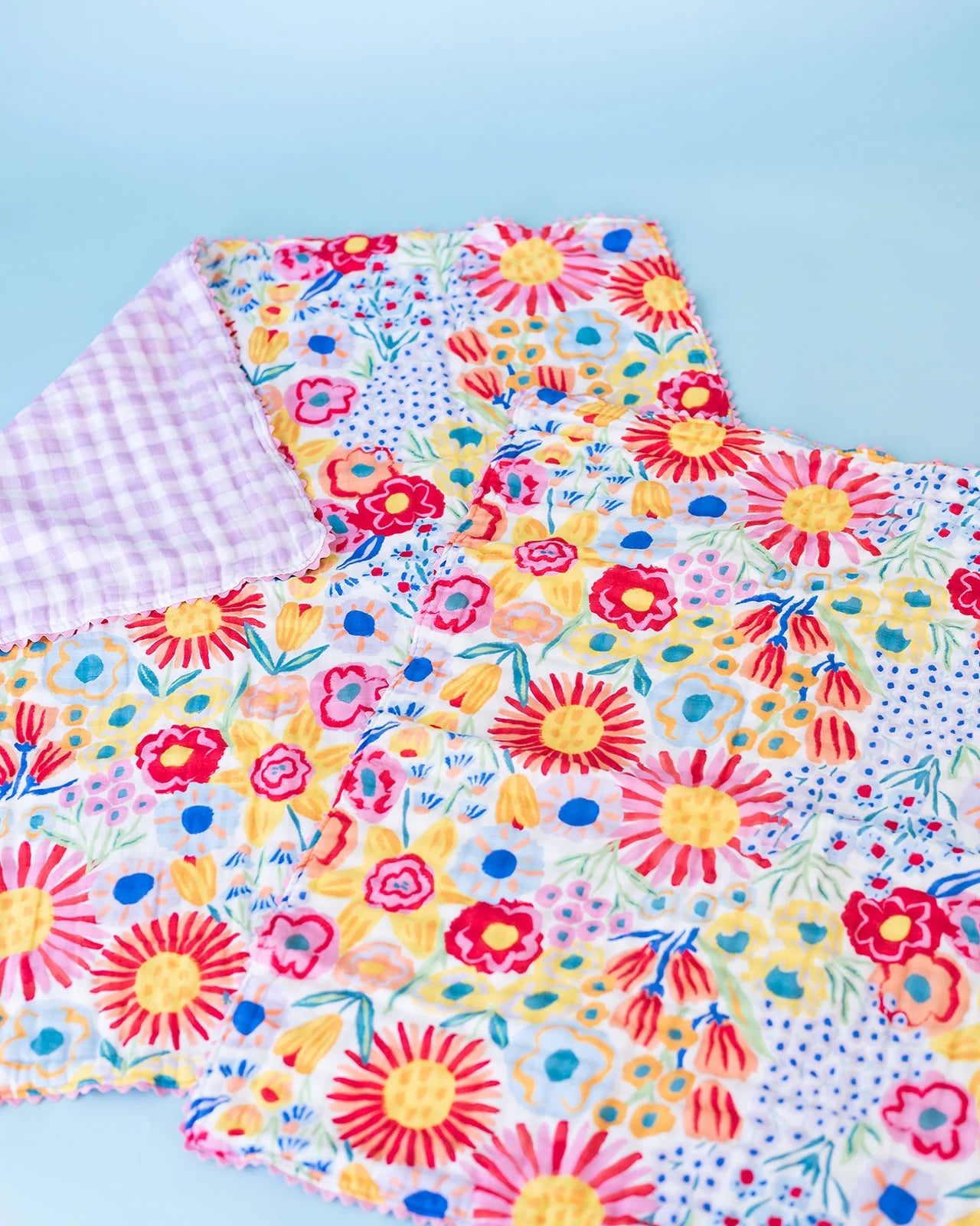 Louie Floral Muslin Blanket