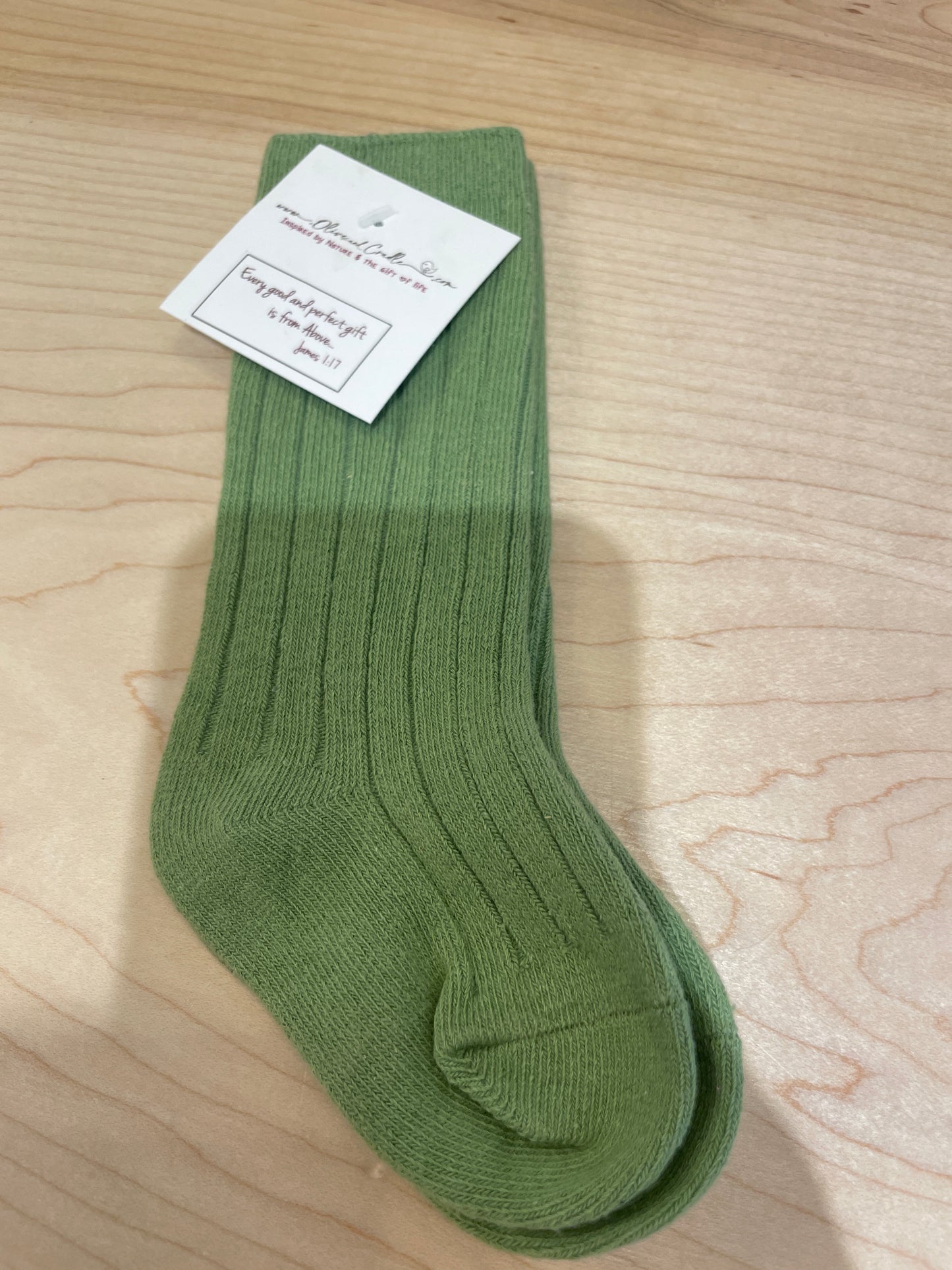 KIDS KNEE HIGH RIBBED KNIT SOCKS