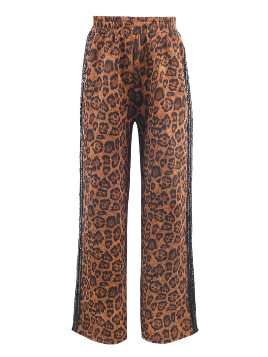 Leopard Print Track Pants