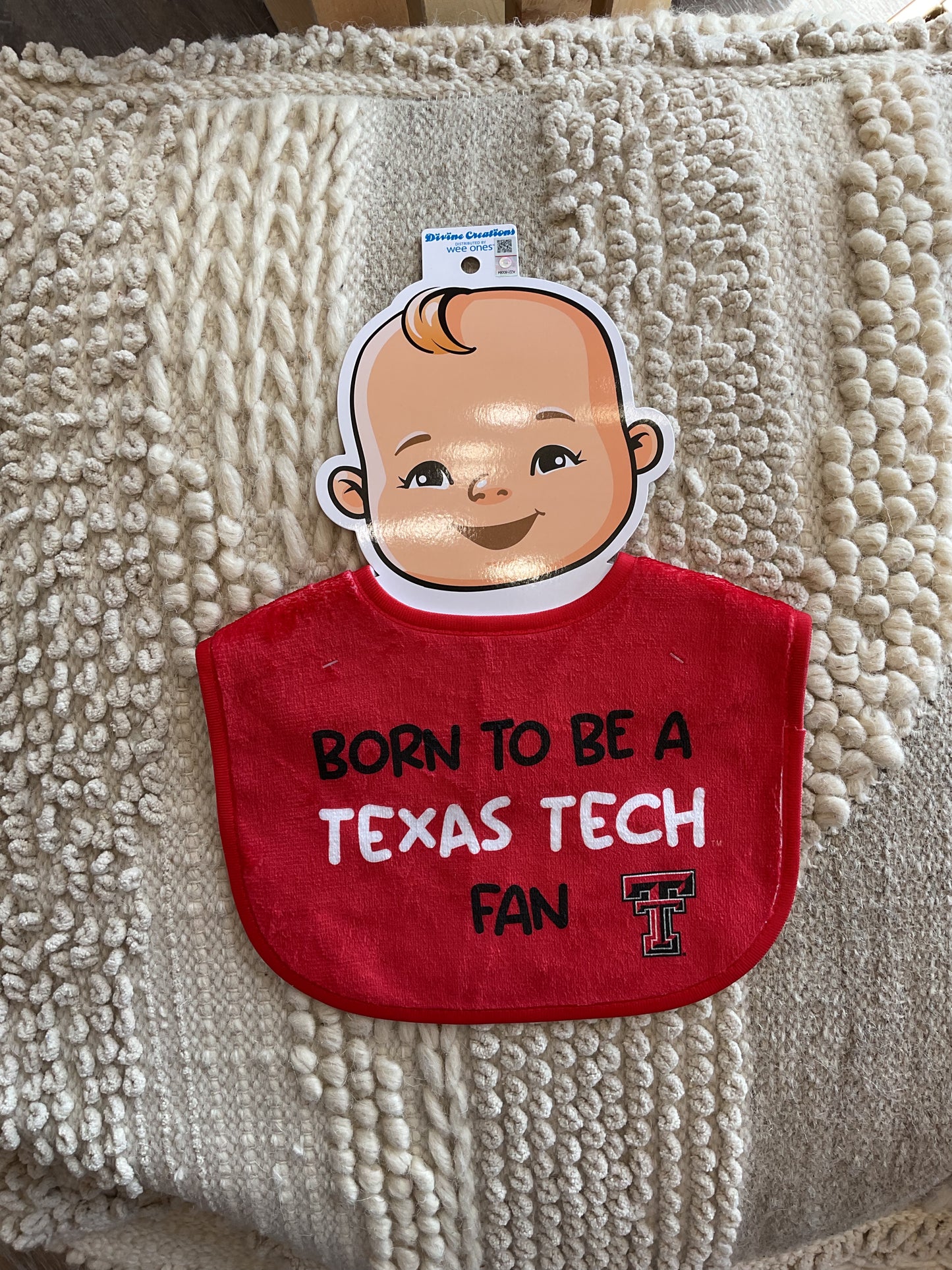 COLLEGE LITTLE FAN BIB