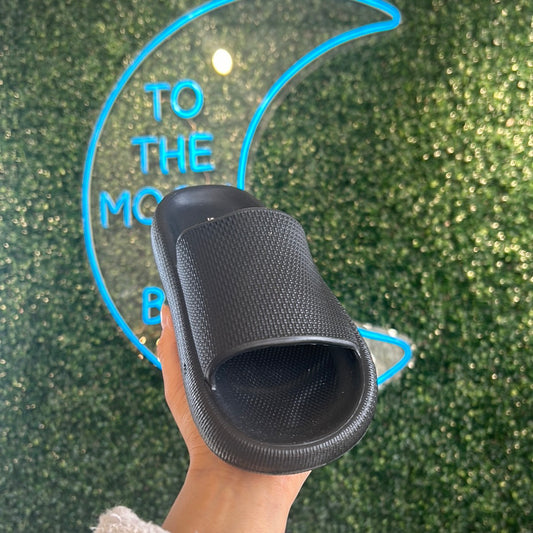 CAYDE BLACK EVA SLIDES