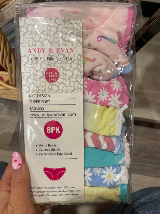 GIRLS EIGHT PACK BIKINI BRIEF