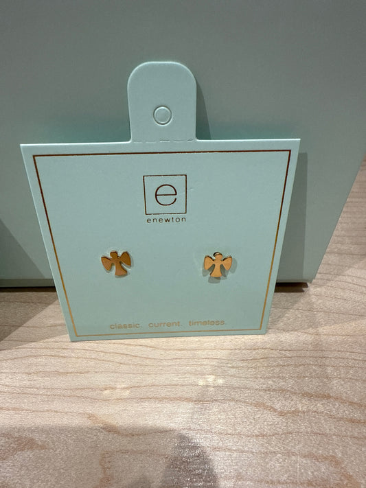 Gold Gaurdian Angel Stud Earring