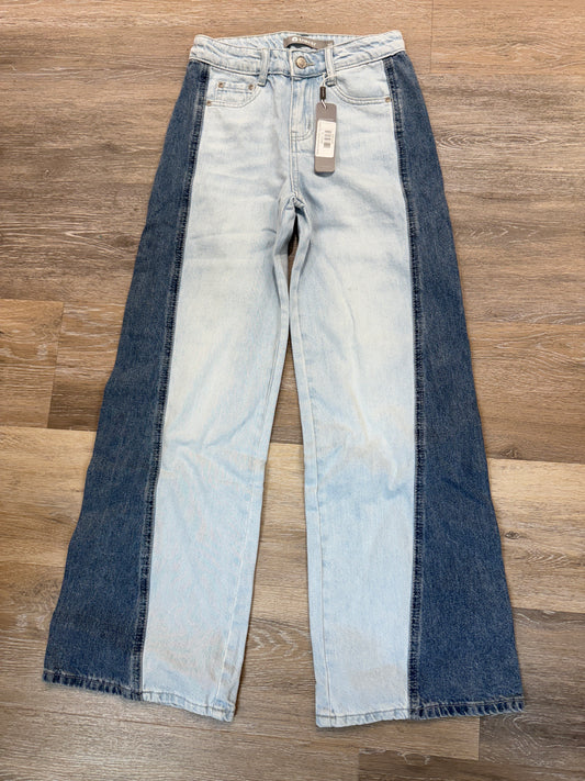 Multi-Colored Wide Leg Jeans