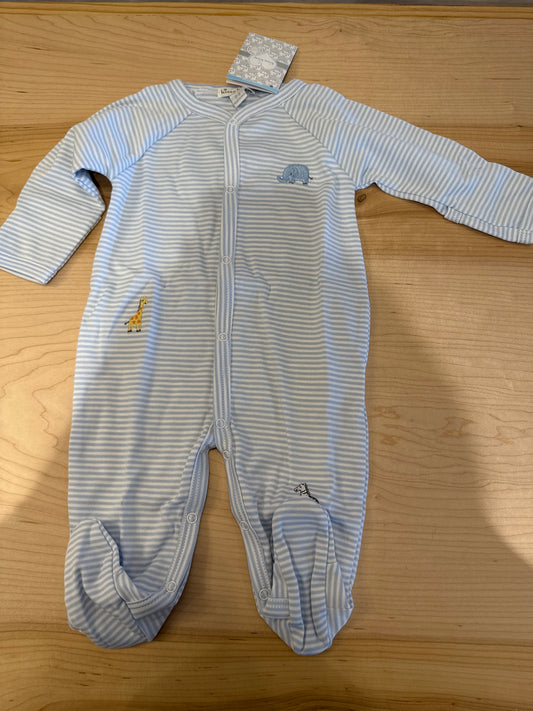 Light Blue Stripped Elephant Footie