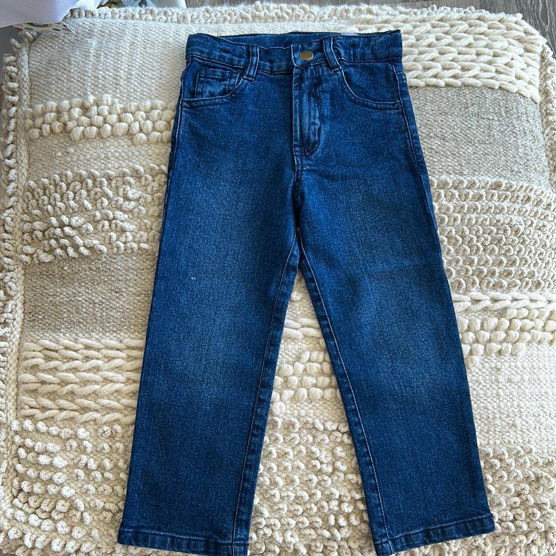 BOYS MEDIUM WASH STRAIGHT JEANS