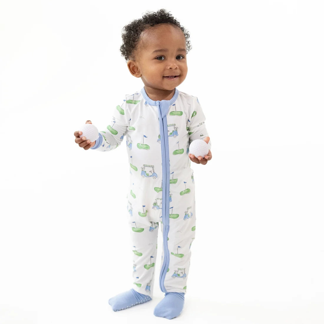 Blue Golf Carts Convertible Romper