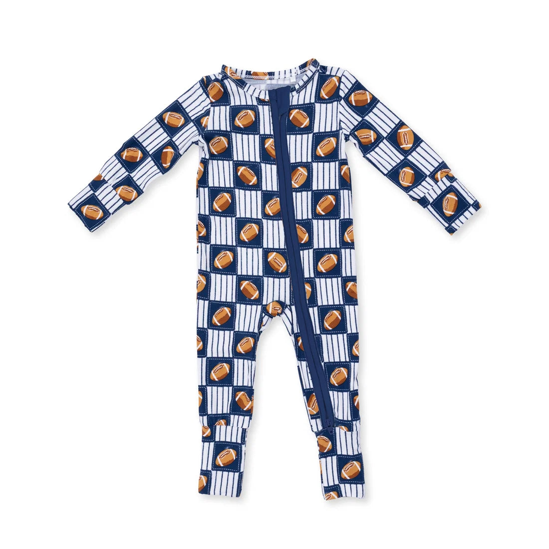 Football Patchwork Convertible Romper