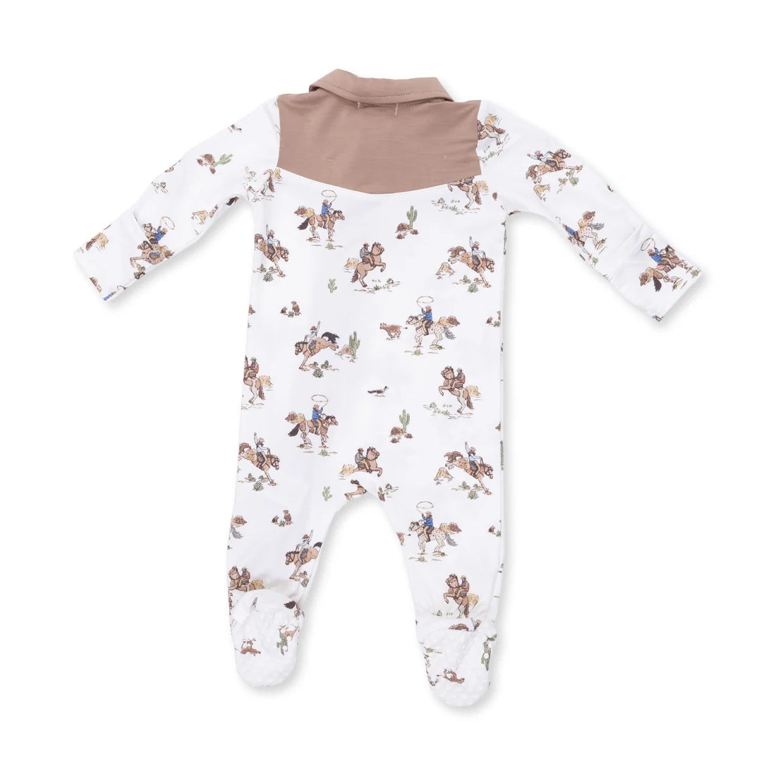 Horse Wrangler Cowboy 2 Way Zipper Footie