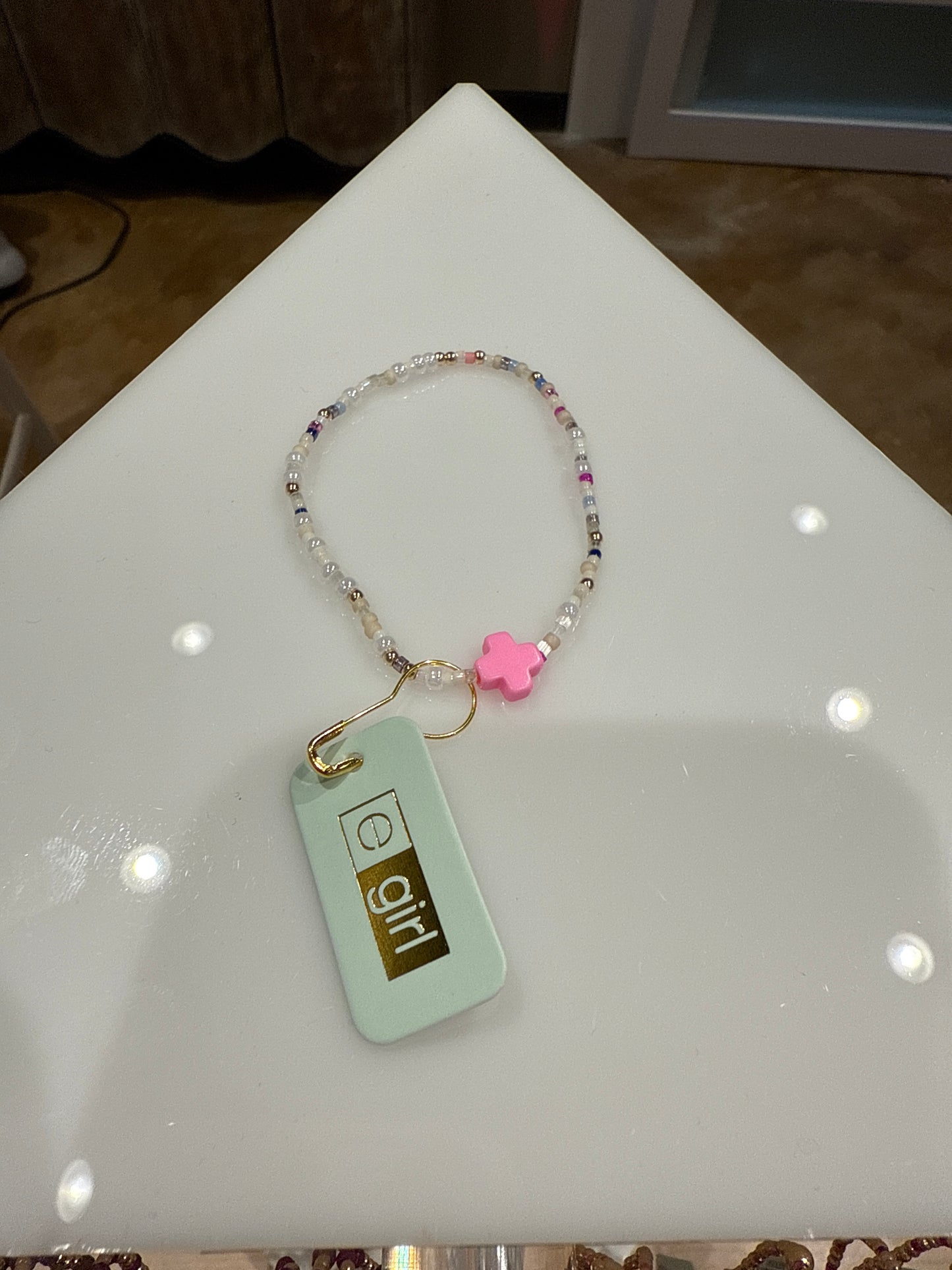 egirl Hope Unwritten Signature Cross Bracelet