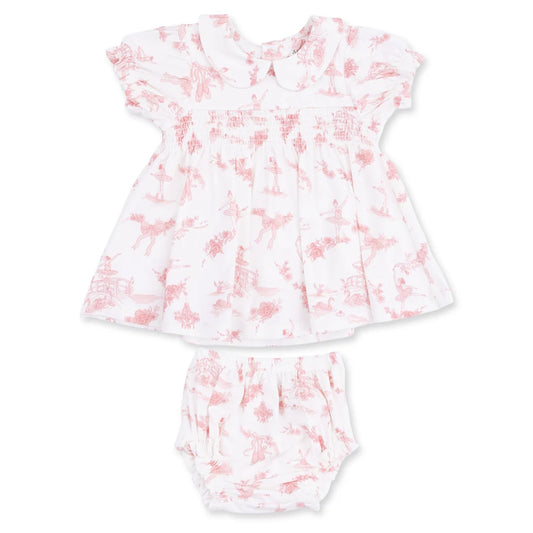 Ballet Toile Smocked Dress Set