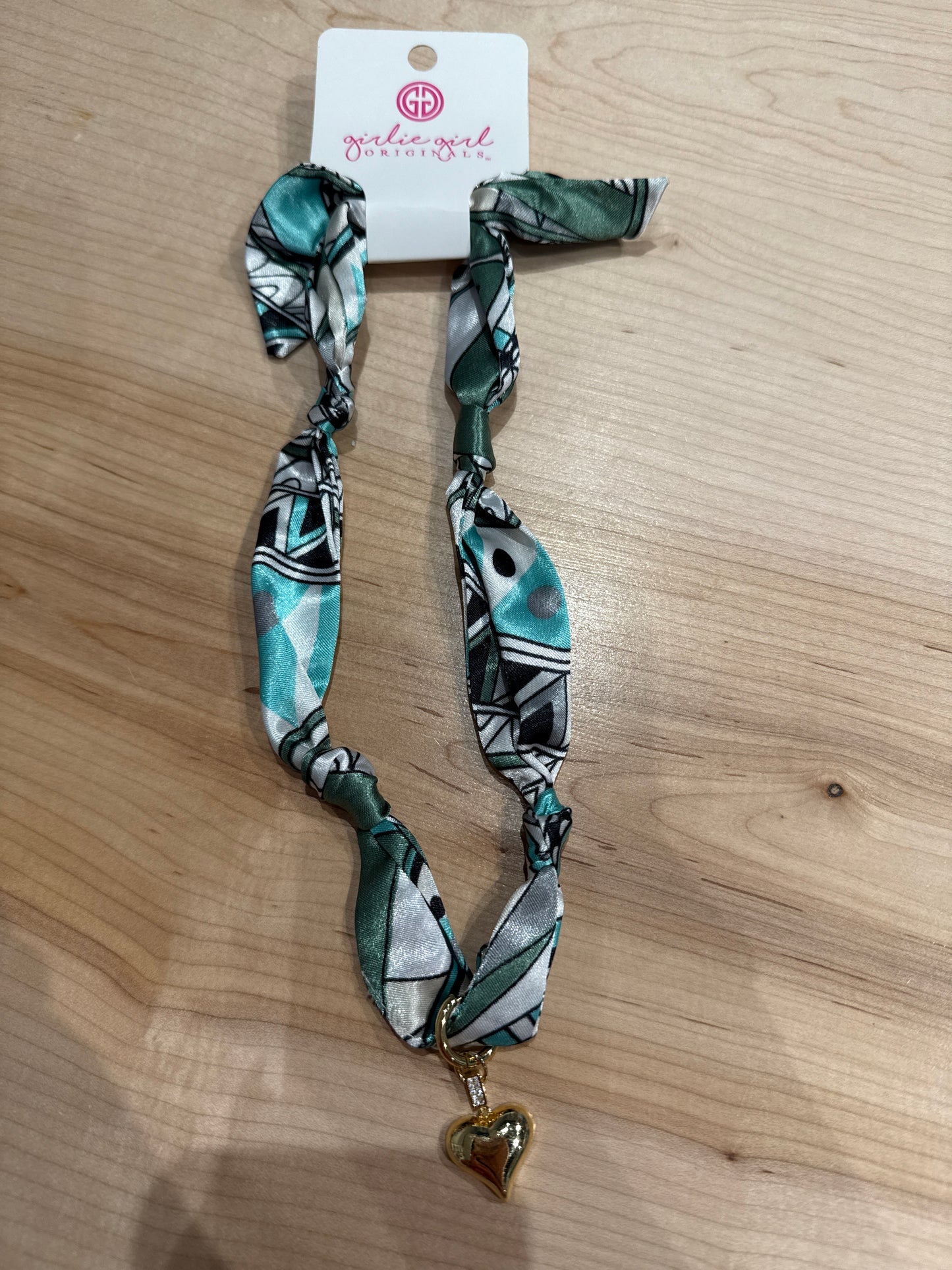 Scarf Necklace With Scarf Charms