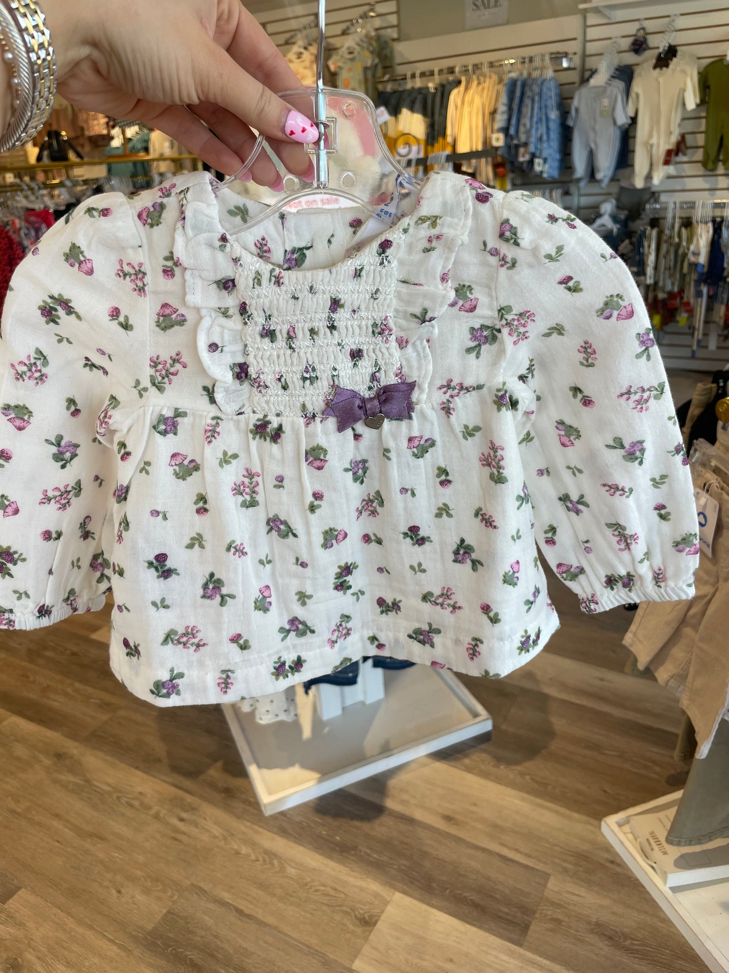 Floral Gauze Blouse