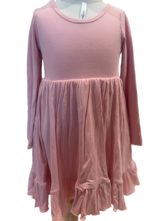Girls Ribbed Ballet Dress