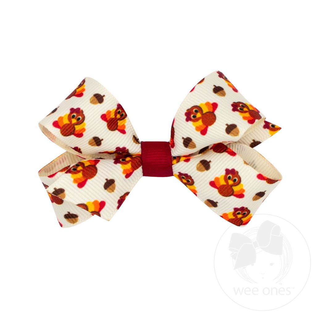 Mini GG Harvest Print Bow