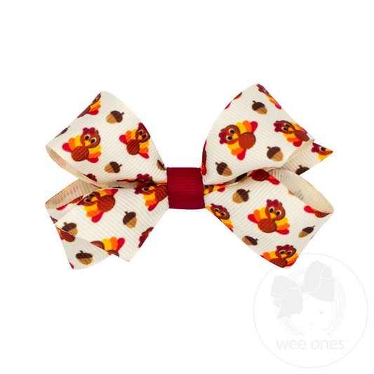 Mini GG Harvest Print Bow
